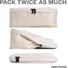 imageAerotrunk Compression Packing Cubes for Travel  Luggage Organizer Bags  Double Zipper Packing Cubes for Suitcases 4Pack TealBeige
