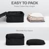 imageAerotrunk Compression Packing Cubes for Travel  Luggage Organizer Bags  Double Zipper Packing Cubes for Suitcases 4Pack TealBlack