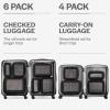 imageAerotrunk Compression Packing Cubes for Travel  Luggage Organizer Bags  Double Zipper Packing Cubes for Suitcases 4Pack TealBlack