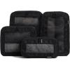 imageAerotrunk Compression Packing Cubes for Travel  Luggage Organizer Bags  Double Zipper Packing Cubes for Suitcases 4Pack TealBlack