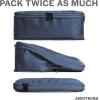 imageAerotrunk Compression Packing Cubes for Travel  Luggage Organizer Bags  Double Zipper Packing Cubes for Suitcases 4Pack TealDark Blue