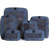 imageAerotrunk Compression Packing Cubes for Travel  Luggage Organizer Bags  Double Zipper Packing Cubes for Suitcases 4Pack TealDark Blue