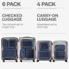 imageAerotrunk Compression Packing Cubes for Travel  Luggage Organizer Bags  Double Zipper Packing Cubes for Suitcases 4Pack TealDark Blue