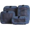 imageAerotrunk Compression Packing Cubes for Travel  Luggage Organizer Bags  Double Zipper Packing Cubes for Suitcases 4Pack TealDark Blue