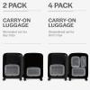 imageAerotrunk Compression Packing Cubes for Travel  Luggage Organizer Bags  Double Zipper Packing Cubes for Suitcases 4Pack TealDark Grey