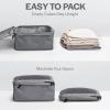 imageAerotrunk Compression Packing Cubes for Travel  Luggage Organizer Bags  Double Zipper Packing Cubes for Suitcases 4Pack TealDark Grey