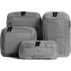 imageAerotrunk Compression Packing Cubes for Travel  Luggage Organizer Bags  Double Zipper Packing Cubes for Suitcases 4Pack TealDark Grey