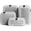 imageAerotrunk Compression Packing Cubes for Travel  Luggage Organizer Bags  Double Zipper Packing Cubes for Suitcases 4Pack TealLight Grey