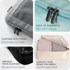 imageAerotrunk Compression Packing Cubes for Travel  Luggage Organizer Bags  Double Zipper Packing Cubes for Suitcases 4Pack TealLight Grey