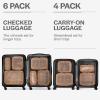 imageAerotrunk Compression Packing Cubes for Travel  Luggage Organizer Bags  Double Zipper Packing Cubes for Suitcases 4Pack TealMocha