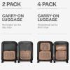 imageAerotrunk Compression Packing Cubes for Travel  Luggage Organizer Bags  Double Zipper Packing Cubes for Suitcases 4Pack TealMocha