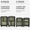 imageAerotrunk Compression Packing Cubes for Travel  Luggage Organizer Bags  Double Zipper Packing Cubes for Suitcases 4Pack TealOlive