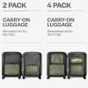 imageAerotrunk Compression Packing Cubes for Travel  Luggage Organizer Bags  Double Zipper Packing Cubes for Suitcases 4Pack TealOlive
