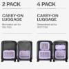 imageAerotrunk Compression Packing Cubes for Travel  Luggage Organizer Bags  Double Zipper Packing Cubes for Suitcases 4Pack TealPurple