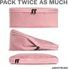 imageAerotrunk Compression Packing Cubes for Travel  Luggage Organizer Bags  Double Zipper Packing Cubes for Suitcases 4Pack TealRose