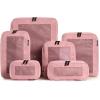 imageAerotrunk Compression Packing Cubes for Travel  Luggage Organizer Bags  Double Zipper Packing Cubes for Suitcases 4Pack TealRose