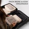 imageAerotrunk Compression Packing Cubes for Travel  Luggage Organizer Bags  Double Zipper Packing Cubes for Suitcases 4Pack TealRose