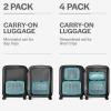 imageAerotrunk Compression Packing Cubes for Travel  Luggage Organizer Bags  Double Zipper Packing Cubes for Suitcases 4Pack TealTeal