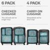 imageAerotrunk Compression Packing Cubes for Travel  Luggage Organizer Bags  Double Zipper Packing Cubes for Suitcases 4Pack TealTeal