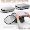 imageAerotrunk Ultralight Compression Packing Cubes  Lightweight Travel Organizers for Suitcases and Luggage 3Pack BlackLight Grey