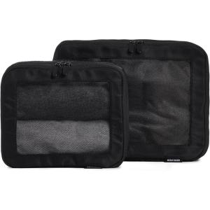 imageAerotrunk Compression Packing Cubes for Travel  Luggage Organizer Bags  Double Zipper Packing Cubes for Suitcases 4Pack TealBlack