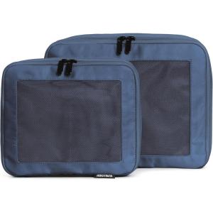 imageAerotrunk Compression Packing Cubes for Travel  Luggage Organizer Bags  Double Zipper Packing Cubes for Suitcases 4Pack TealDark Blue