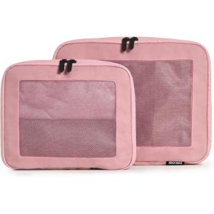 imageAerotrunk Compression Packing Cubes for Travel  Luggage Organizer Bags  Double Zipper Packing Cubes for Suitcases 4Pack TealRose