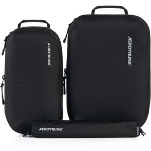 imageAerotrunk Ultralight Compression Packing Cubes  Lightweight Travel Organizers for Suitcases and Luggage 3Pack BlackBlack