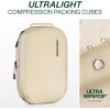 imageAerotrunk Ultralight Compression Packing Cubes  Lightweight Travel Organizers for Suitcases and Luggage 6Pack BeigeBeige