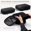 imageAerotrunk Ultralight Compression Packing Cubes  Lightweight Travel Organizers for Suitcases and Luggage 6Pack BeigeBlack