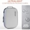 imageAerotrunk Ultralight Compression Packing Cubes  Lightweight Travel Organizers for Suitcases and Luggage 6Pack BeigeLight Grey