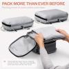 imageAerotrunk Ultralight Compression Packing Cubes  Lightweight Travel Organizers for Suitcases and Luggage 6Pack BeigeLight Grey