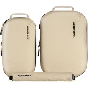 imageAerotrunk Ultralight Compression Packing Cubes  Lightweight Travel Organizers for Suitcases and Luggage 6Pack BeigeBeige